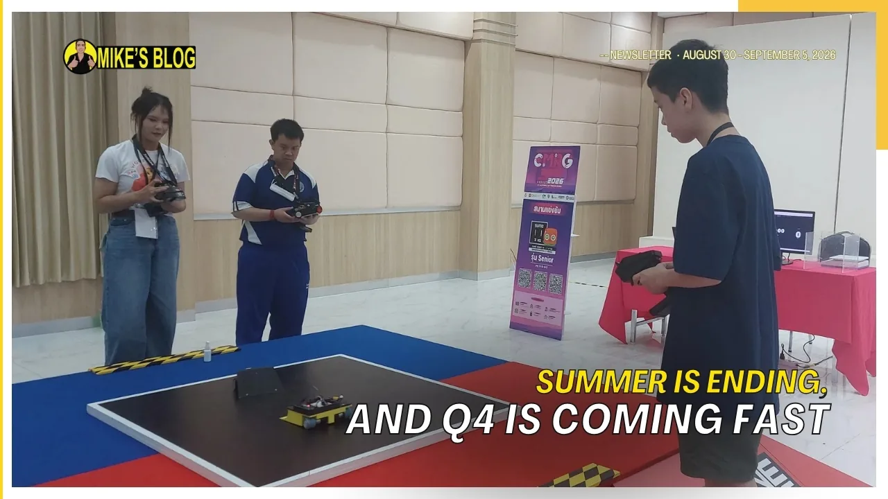 Newsletter: Summer Is Ending, and Q4 Is Coming Fast