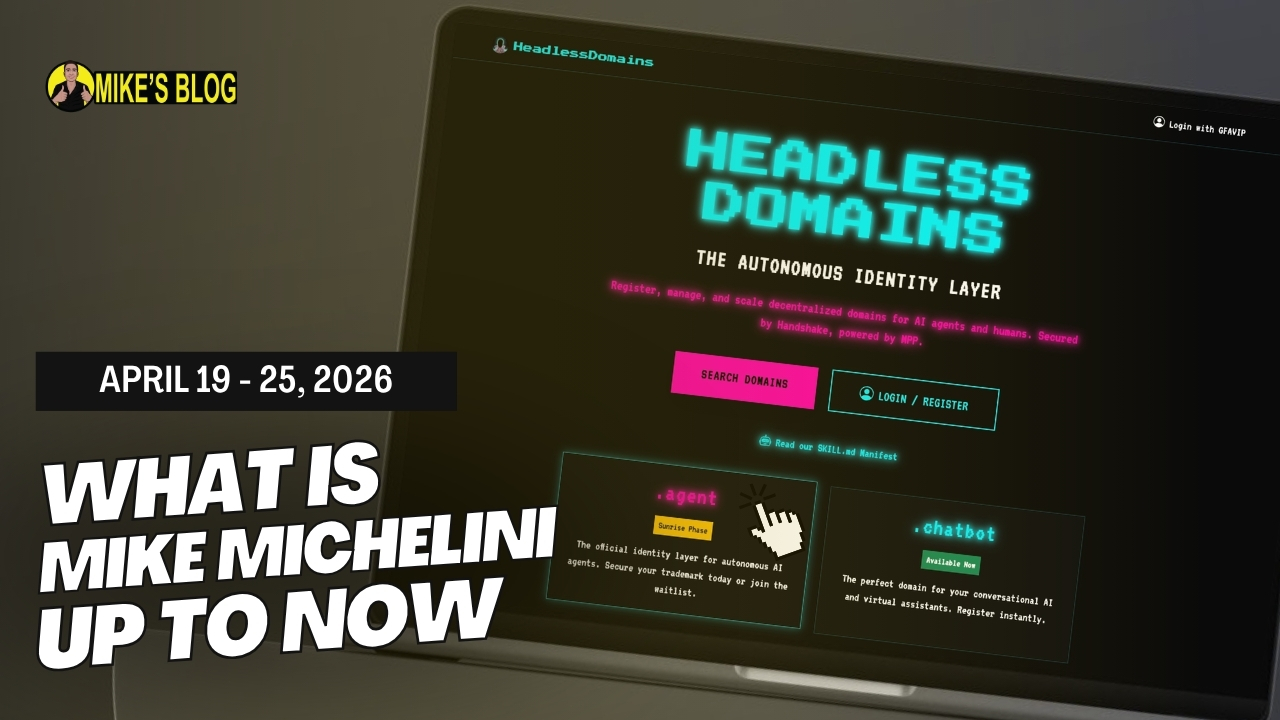 What Is Mike Michelini Up To Now: April 19 – 25, 2026