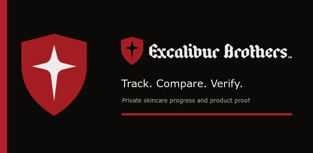Excalibur Brothers Kingdom app feature graphic: Track, Compare, Verify