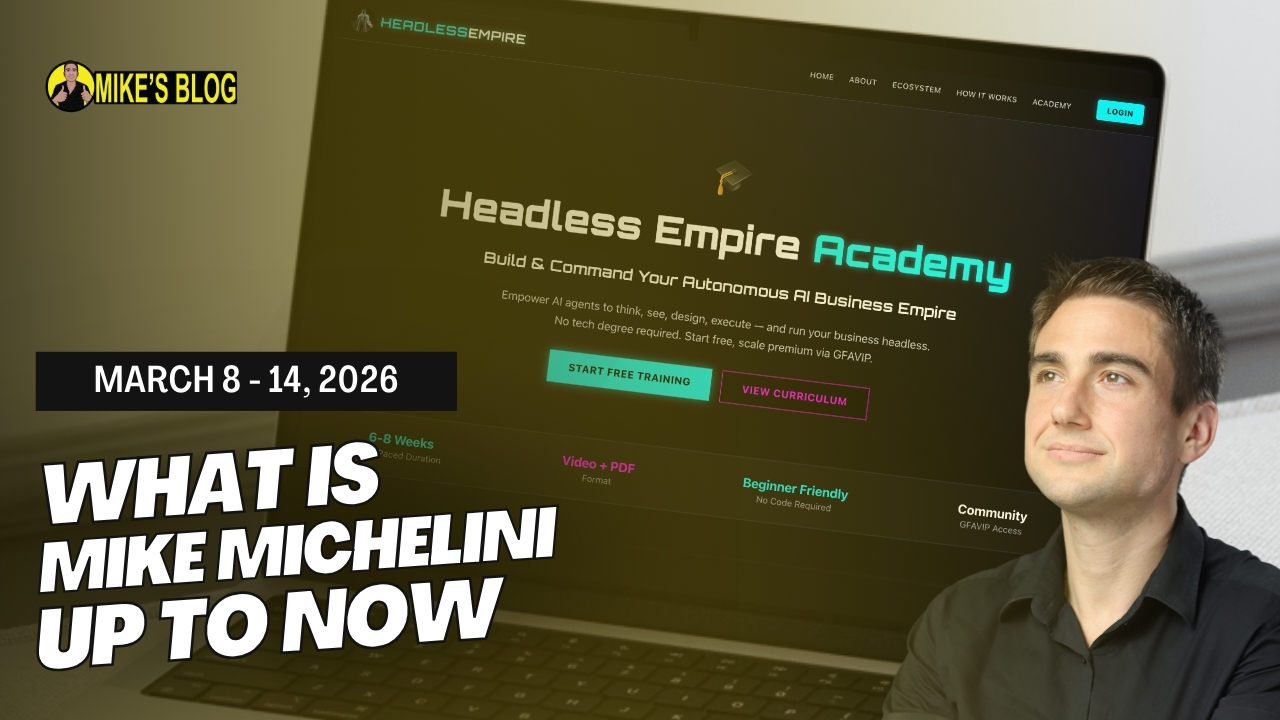 What Is Mike Michelini Up To Now: Mar 08–14, 2026