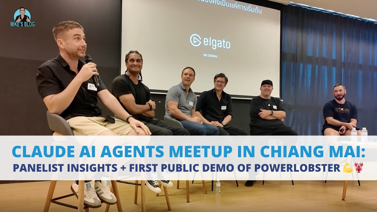 Claude AI Agents Meetup in Chiang Mai: Panelist Insights + First Public Demo of PowerLobster 💪🦞